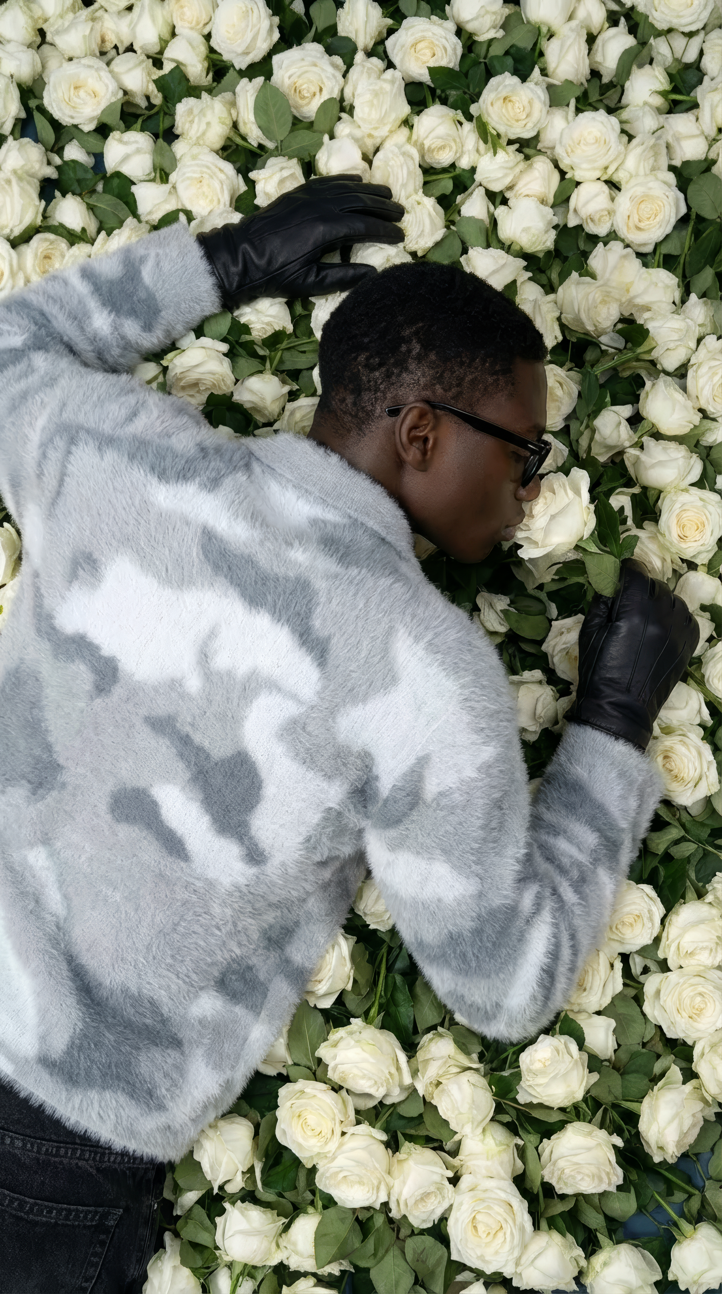 LIGHT CAMO MOHAIR POLO