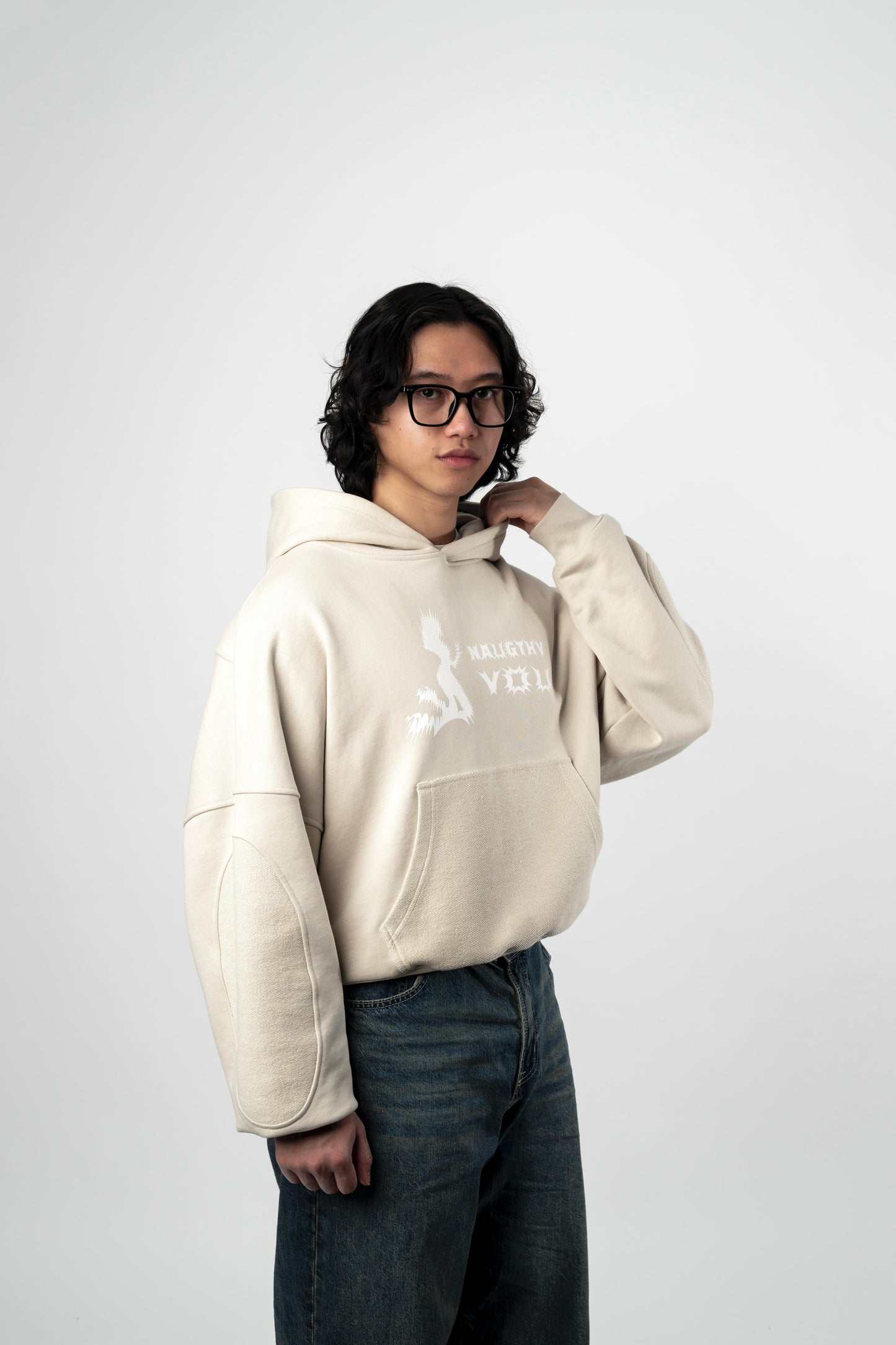 Naughty You Hoodie (Sand)